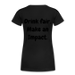 "Drink fair" Schiffkorb Shirt (Frauen) - black