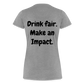 "Drink fair" Schiffkorb Shirt (Frauen) - heather grey