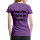 "Drink fair" Schiffkorb Shirt (Frauen) - purple