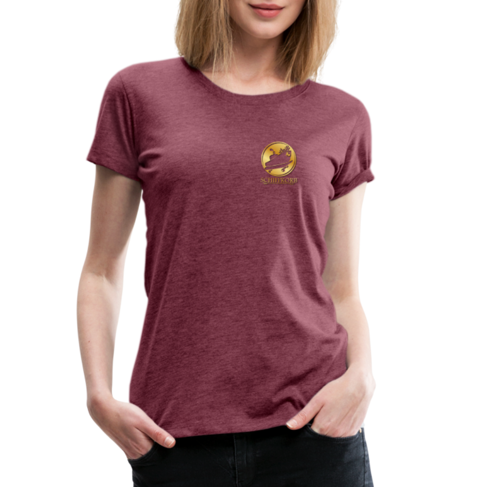 "Drink fair" Schiffkorb Shirt (Frauen) - heather burgundy