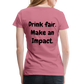 "Drink fair" Schiffkorb Shirt (Frauen) - mauve