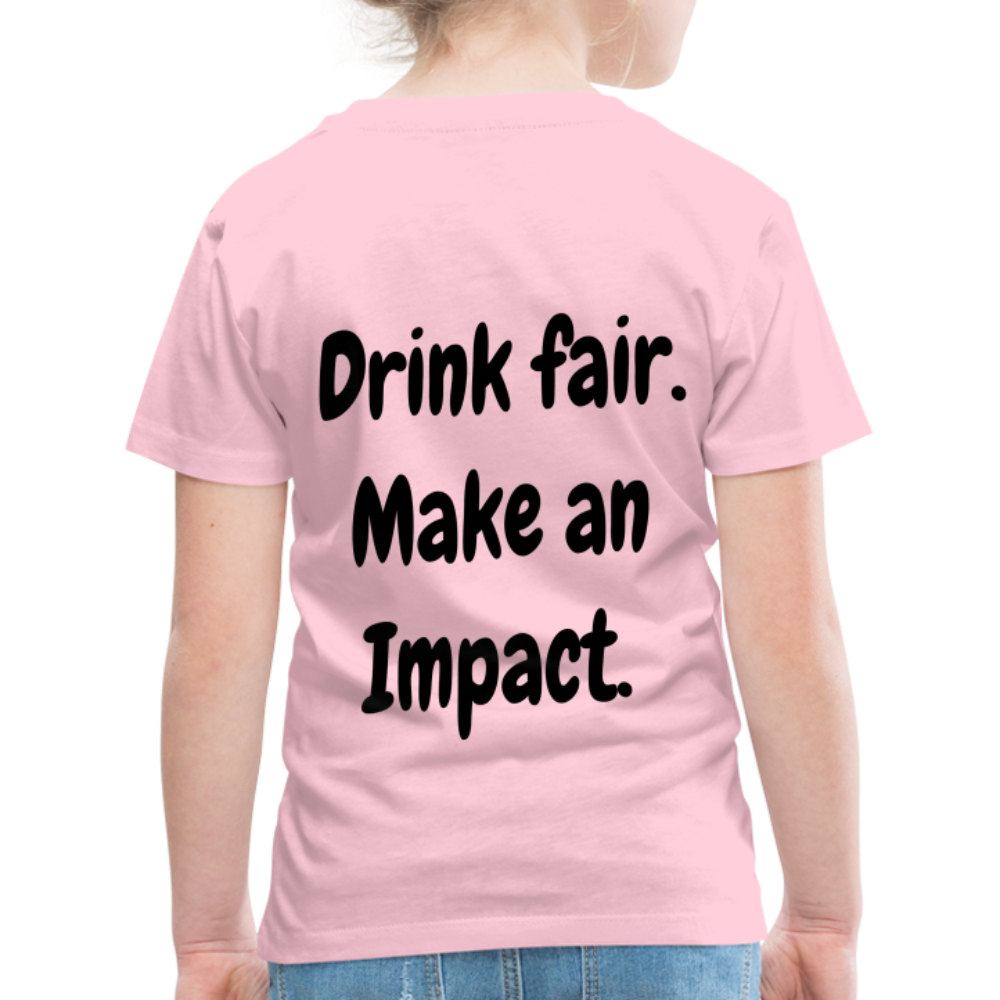 "Drink fair" Schiffkorb Shirt (Kinder) - rose shadow