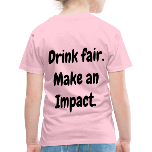 "Drink fair" Schiffkorb Shirt (Kinder) - rose shadow