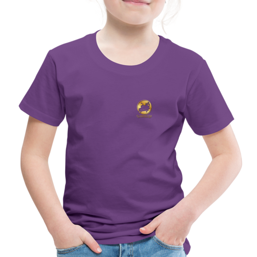 "Drink fair" Schiffkorb Shirt (Kinder) - purple