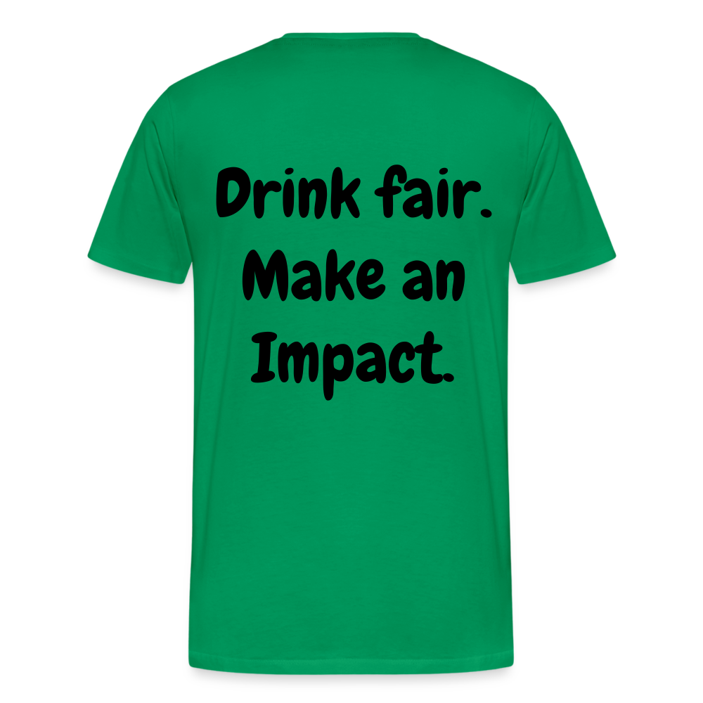 "Drink Fair" Schiffkorb Shirt (Männer) - kelly green